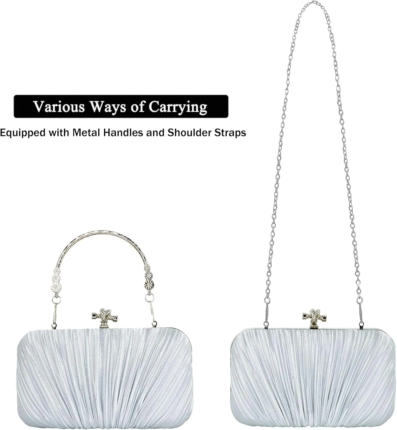 Fashion Womens Jane Satin Diamante Clutch Rhinestone Evening Bridal Prom Party Handbag Crossbody Purse Chain Bag