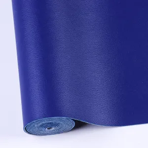 Faux Leather Sheets for Craft One Roll Matt Smooth Surface Solid Leather Fabric Sheets 12" x 53” (30cm x 135cm) Inch Large Size for Leather Earrings Bows Wallets DIY Projects (Royal Blue)