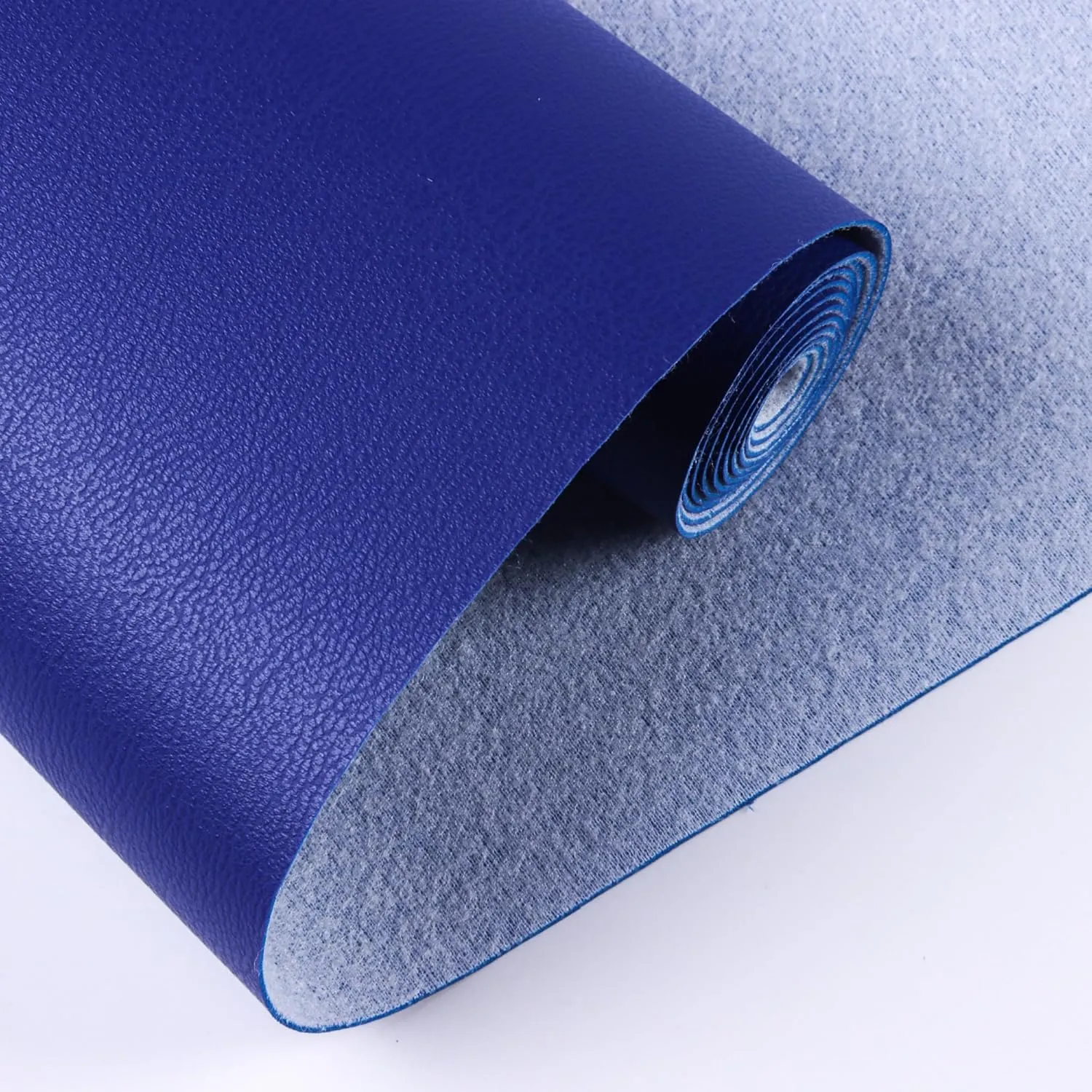 Faux Leather Sheets for Craft One Roll Matt Smooth Surface Solid Leather Fabric Sheets 12" x 53” (30cm x 135cm) Inch Large Size for Leather Earrings Bows Wallets DIY Projects (Royal Blue)
