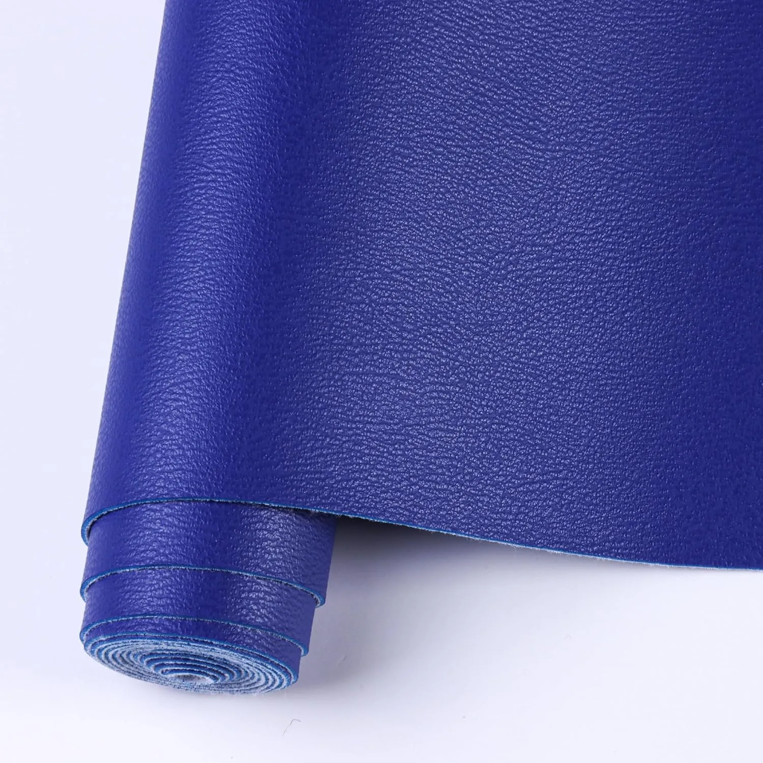 Faux Leather Sheets for Craft One Roll Matt Smooth Surface Solid Leather Fabric Sheets 12" x 53” (30cm x 135cm) Inch Large Size for Leather Earrings Bows Wallets DIY Projects (Royal Blue)