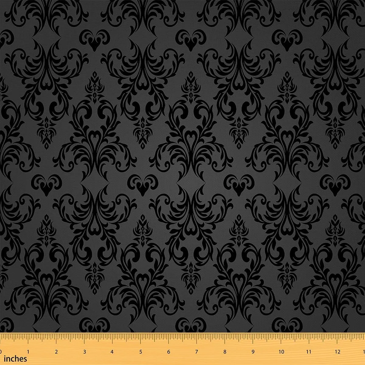 Feelyou Jacquard Outdoor Fabric for Chairs Boys Girls Teens 3 Yard Royal Black Jacquard Fabric by The Yard Kids Decor Floral Upholstery Fabric for Chairs Branches Reupholstery Fabric Decor Bedroom