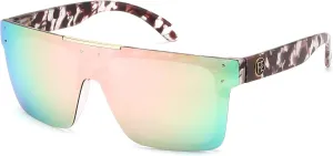 FEISEDY Men Sunglasses Polarized Oversized Square Flat Top Cycling Running Fishing Golf Hiking Sports B2990