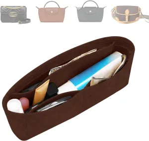 Felt Purse Organizer Insert for GG Marmont Matelasse Shoulder Bag Long champ le pliage,Mini Handbags Organizer Tote Liner Pouch for Women Inner Bladder Bag Storage Bag