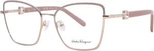 FERRAGAMO Eyeglasses SF 2223 685 Rose Gold/Nude