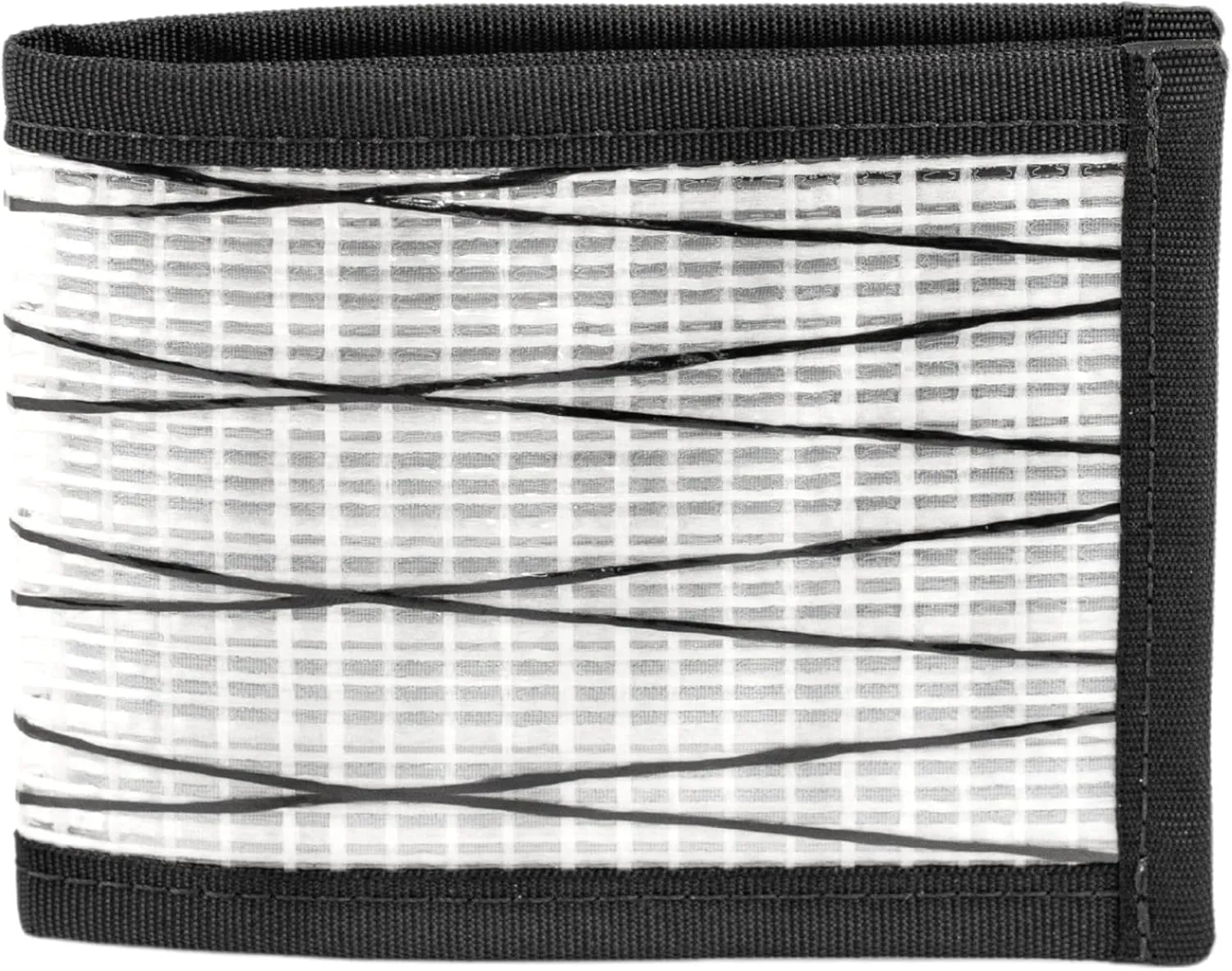 Flowfold Recycled Sailcloth Wallets - Vanguard Bifold Wallet, Front Pocket Wallet, Slim Minimalist Wallets Made in USA (White Sailcloth)
