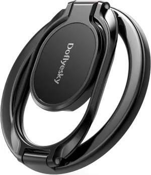 for Magsafe Magnetic Phone Ring Holder, Double Adjustable Gym Finger Ring Grip and Stand, Removable Phone Grip Holder for iPhone, iPad and Smartphones, Compatible with Magnetic Car Mount
