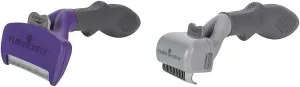 FURminator DeShedding Tool for Cats & Adjustable Dematting Tool Grooming Bundle