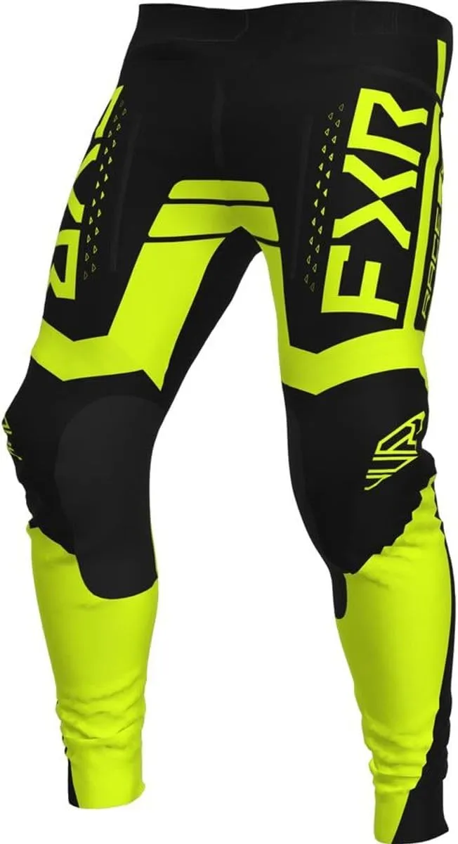 FXR Contender MX Pants Stretch Fabric Slim Fit Ventilated Durable Black/HiVis - 28
