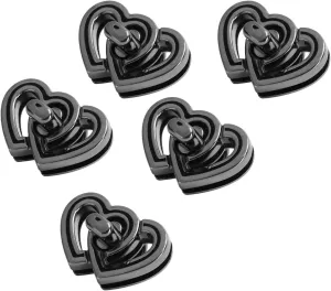 Fydun Purse Twist Lock Alloy Double Love Heart Deco Shinny Handbag Turn Lock for for Families
