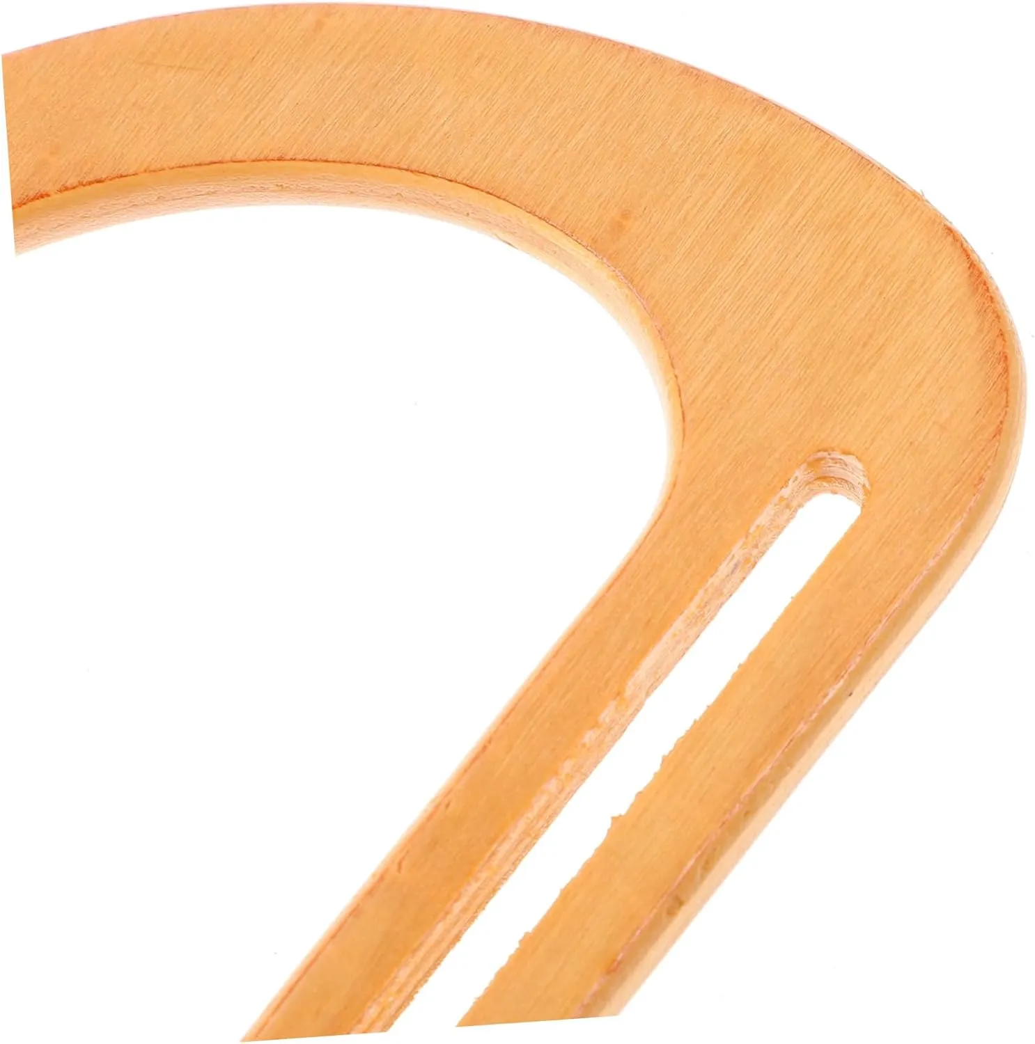 Gadpiparty 2sets 4pcs Solid Wood Bag Handles for DIY Handbag Accessories Varnish Finish Easy Attachment Wooden Purse Frame Hangers for Handbag Crafting and Purse Making 4pcs*2