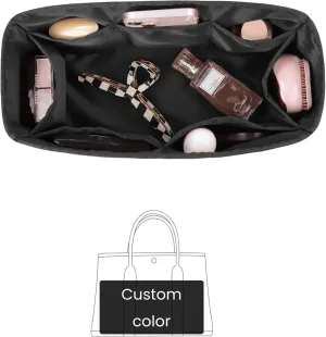 Garden Party Bag Insert, Purse Organizer Insert Compatible with Hermes Garden Party Bags, Luxury Bag Shaper with Silk Satin, 114 Color Options (Custom Color)