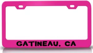 GATINEAU CA USA Canada Metal Car SUV Truck License Plate Frame Pn e44