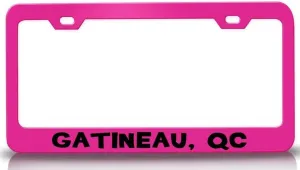 GATINEAU QC USA Canada Metal Car SUV Truck License Plate Frame Pn e45