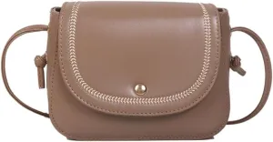 Generic Small Shoulder Bag for Women Cute Crossbody Bag Black Purse Casual Handbag Small Tote for Work Shopping Travel (Brown-2)