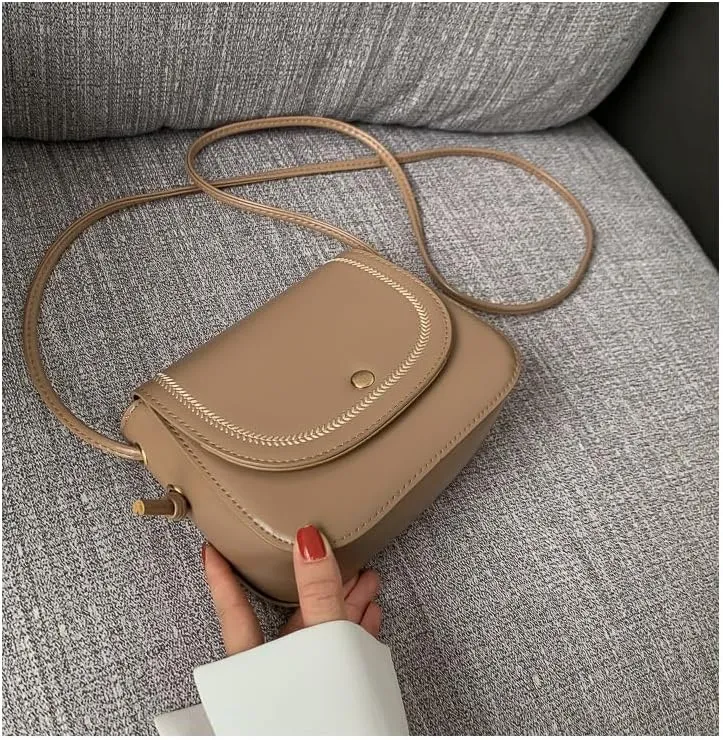 Generic Small Shoulder Bag for Women Cute Crossbody Bag Black Purse Casual Handbag Small Tote for Work Shopping Travel (Brown-2)