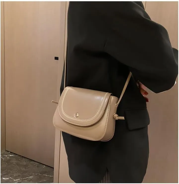 Generic Small Shoulder Bag for Women Cute Crossbody Bag Black Purse Casual Handbag Small Tote for Work Shopping Travel (Brown-2)