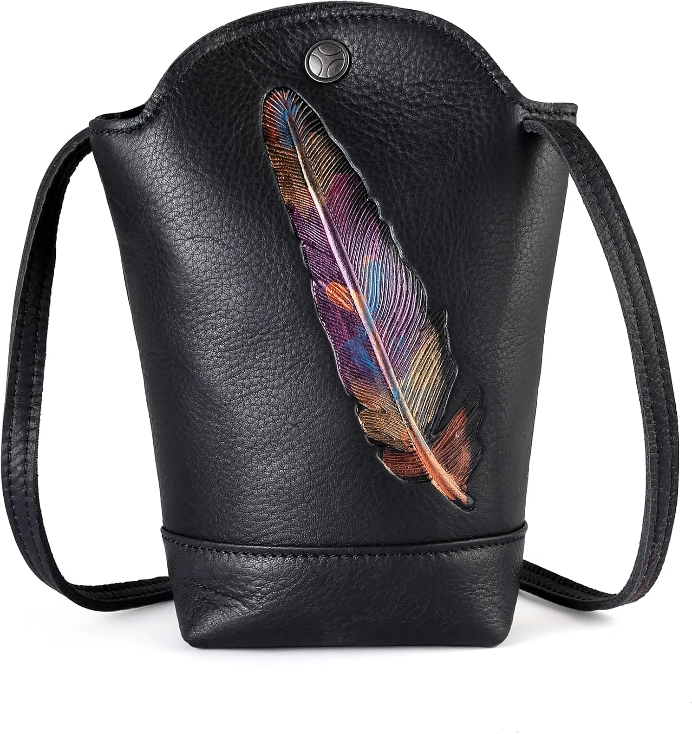 Genuine Leather Mini Crossbody Bag Crossbody Phone Purse for Women