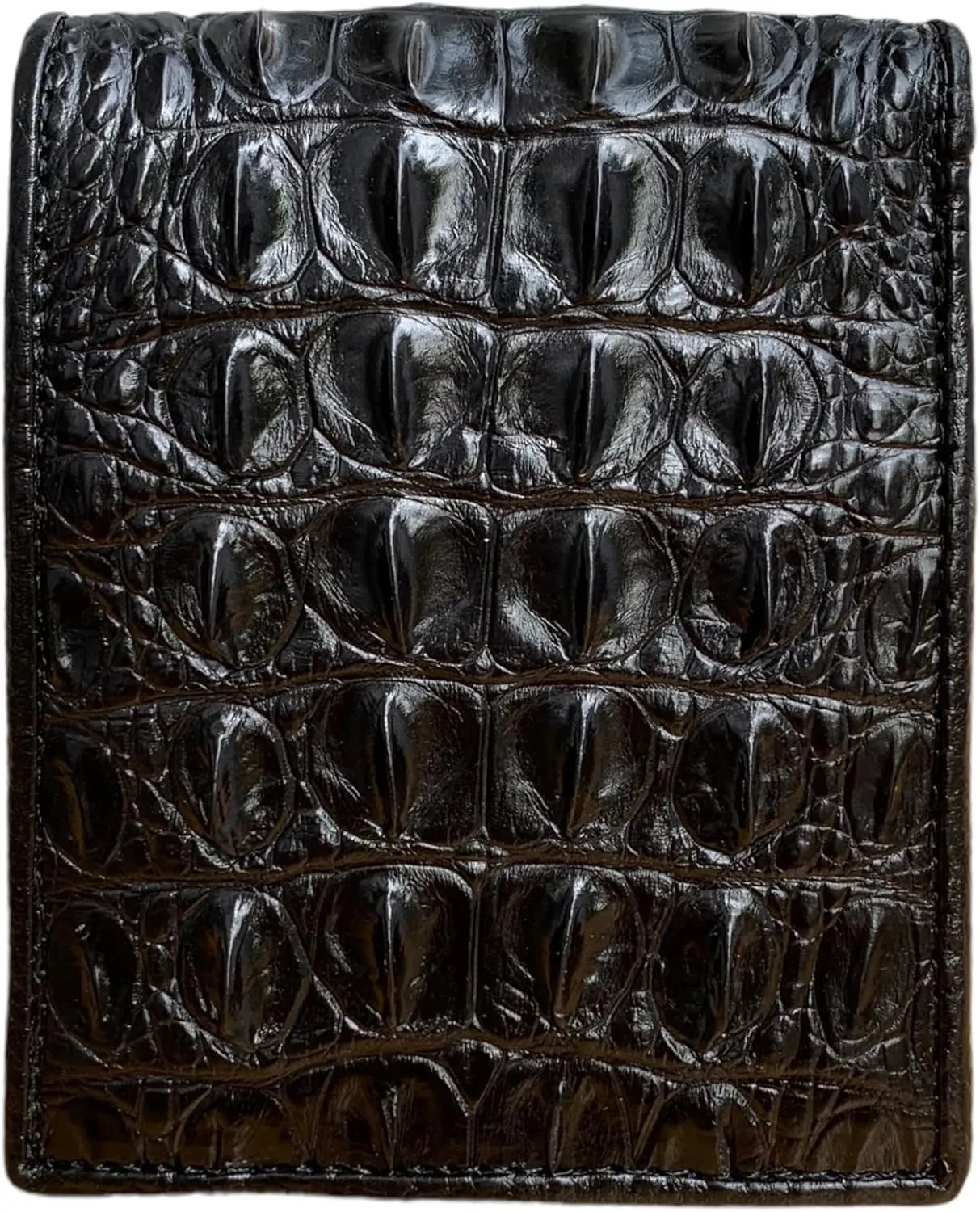 Genuine leather wallets men Alligator Wallet Men alligator Skin Wallets for Mens men wallet alligator mens alligator wallets (Black)