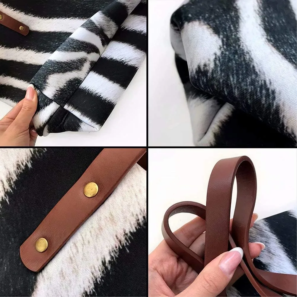 GIFTPUZZ Purses and Handbags for Women Shoulder Tote Bags with Wallets Set of 2, Large Hobo Zip Pocket Leather Wallet