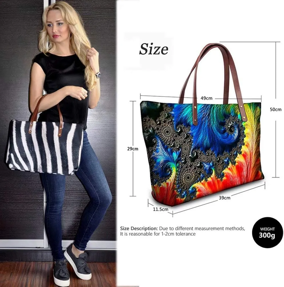 GIFTPUZZ Purses and Handbags for Women Shoulder Tote Bags with Wallets Set of 2, Large Hobo Zip Pocket Leather Wallet