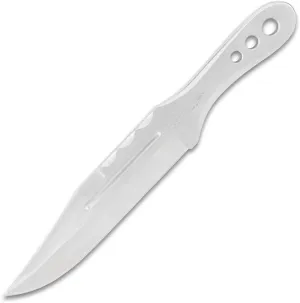 Gil Hibben Throwing Knives Triple Set With Sheath | Nylon Belt Sheath | Single Piece Design Made From 3Cr13 Stainless Steel | 5 7/8" Clip Blade Point | 9 3/4" Overall Length