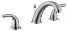 Glacier Bay Builders 8 in. Widespread 2-Handle High-Arc Bathroom Faucet in Brushed Nickel