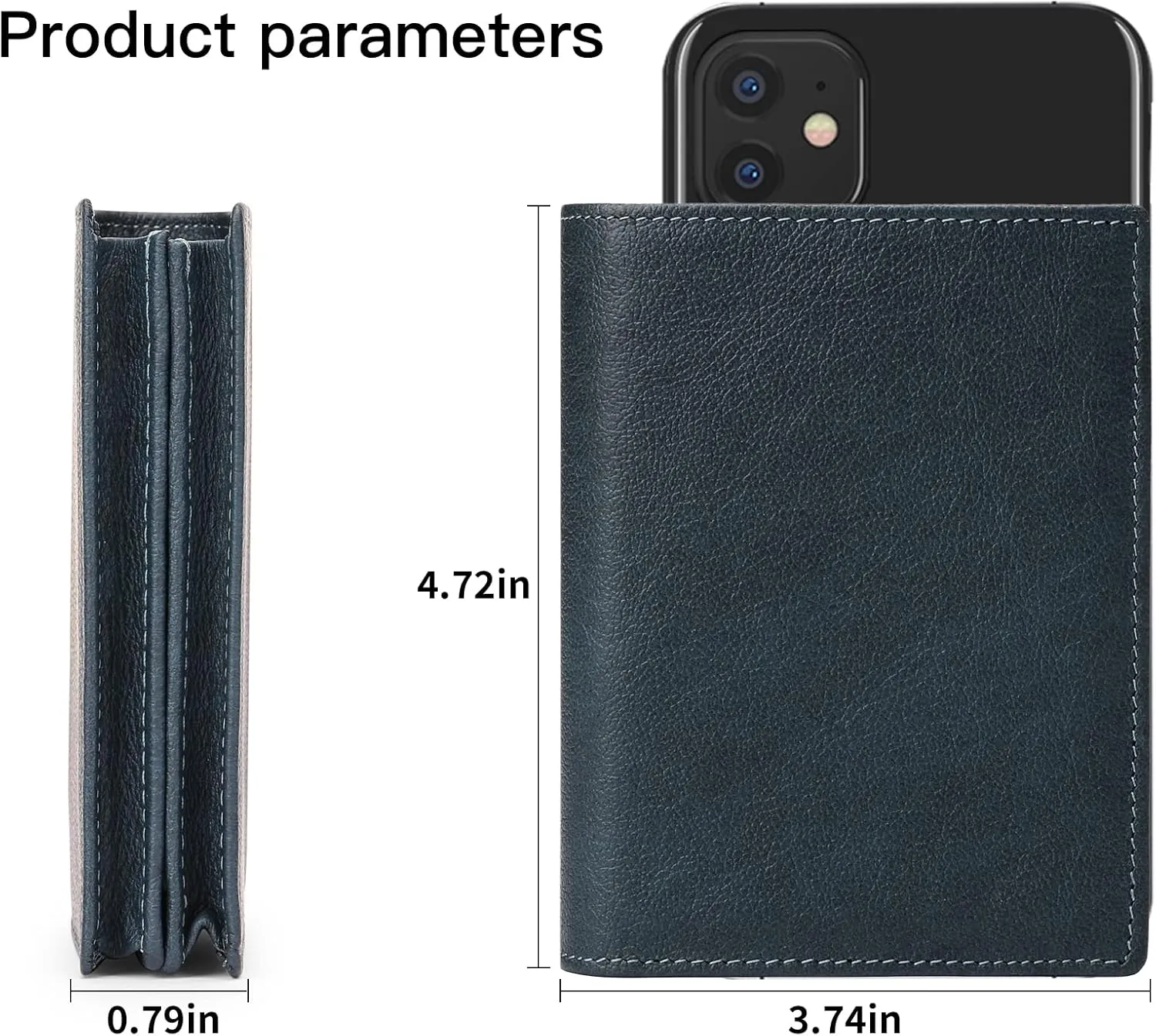 GOIACII Wallets for Men Large Capacity Genuine Leather RFID Mens Bifold Wallet with 16 Card Slots