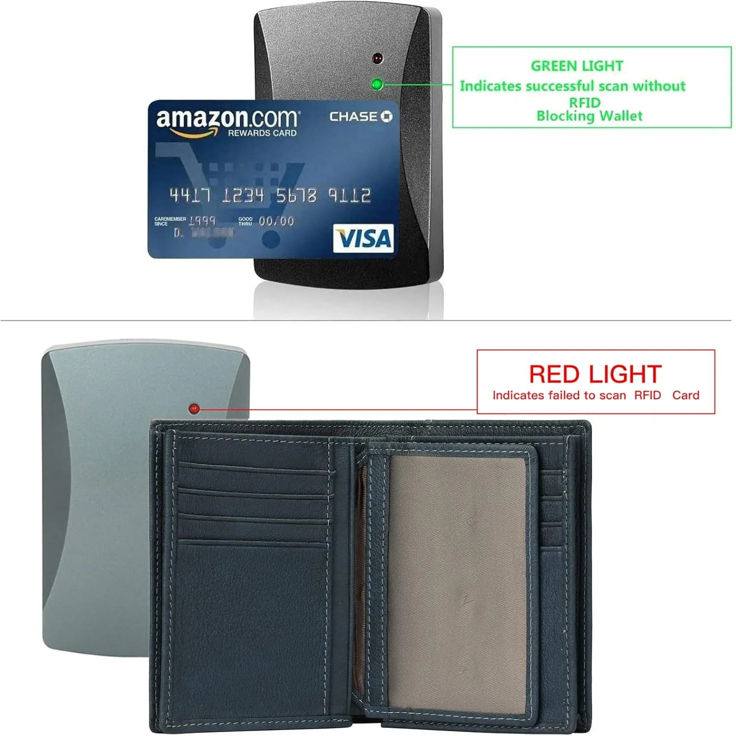 GOIACII Wallets for Men Large Capacity Genuine Leather RFID Mens Bifold Wallet with 16 Card Slots
