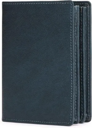 GOIACII Wallets for Men Large Capacity Genuine Leather RFID Mens Bifold Wallet with 16 Card Slots