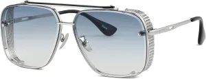 Gtand Fashion Oversized Square Aviator Gradient Sunglasses For Men Vintage Metal Side Shield Steampunk Sun Glasses 64mm