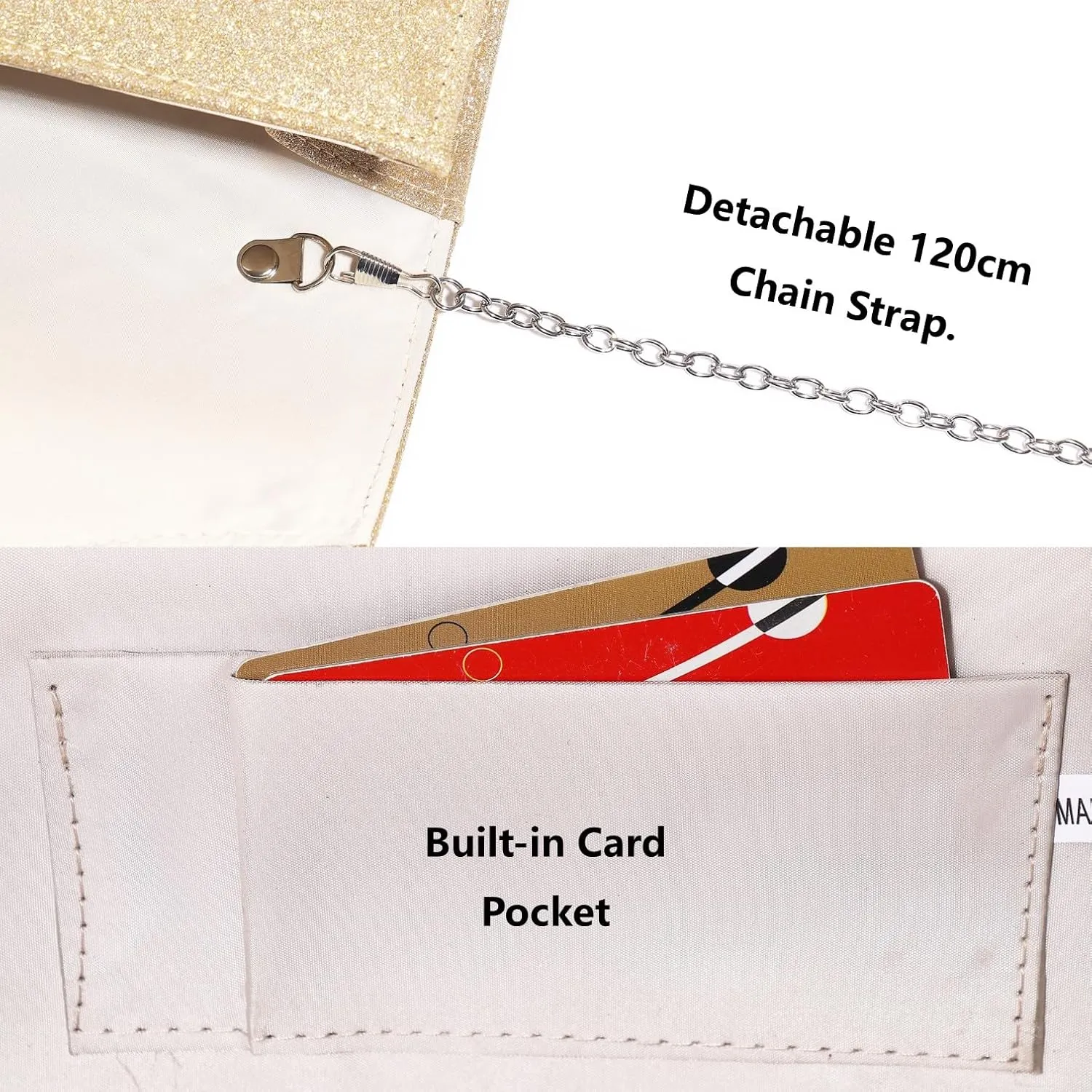 Gurina Evening Clutch Purses for Women Formal Party Clutch Bags Cocktail Prom Shoulder Handbags Shiny Crystal Bow Flap Purses