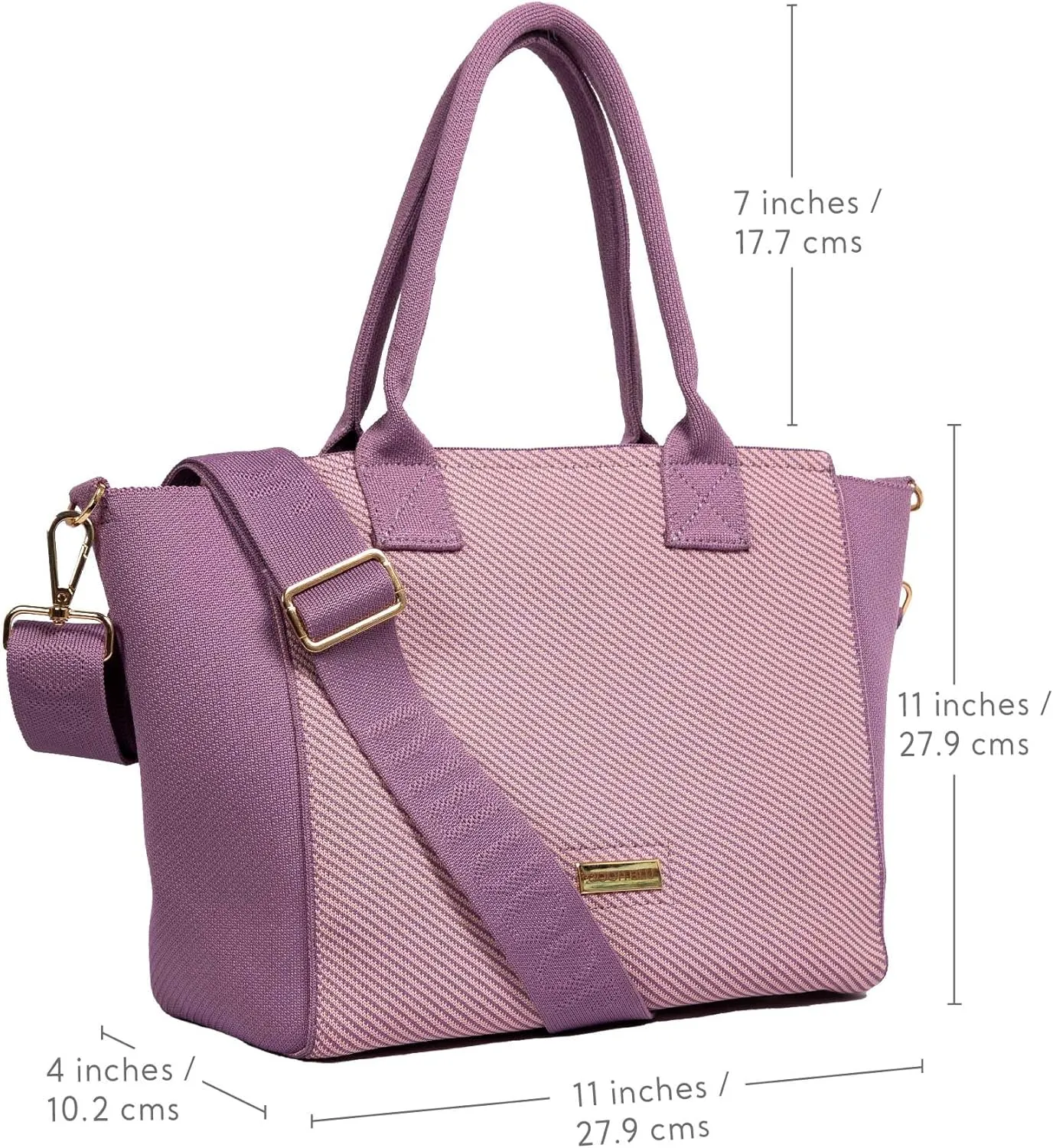 Handbag for Women & Girls | Stylish and spacious bag with premium metal fittings and crossbody strap.