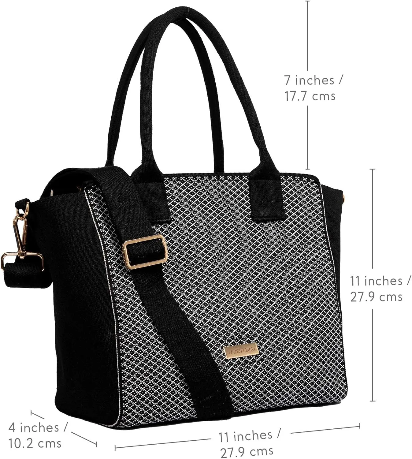 Handbag for Women & Girls | Stylish and spacious bag with premium metal fittings and crossbody strap.