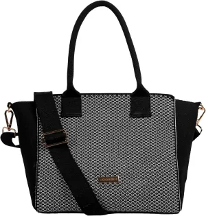 Handbag for Women & Girls | Stylish and spacious bag with premium metal fittings and crossbody strap.