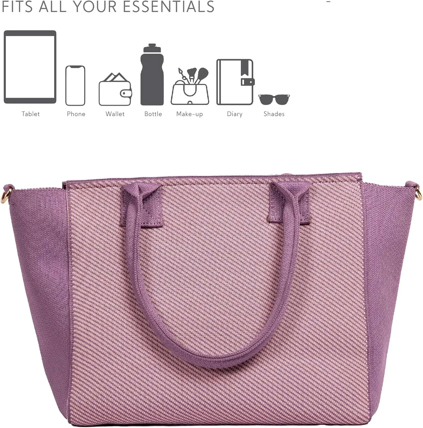 Handbag for Women & Girls | Stylish and spacious bag with premium metal fittings and crossbody strap.