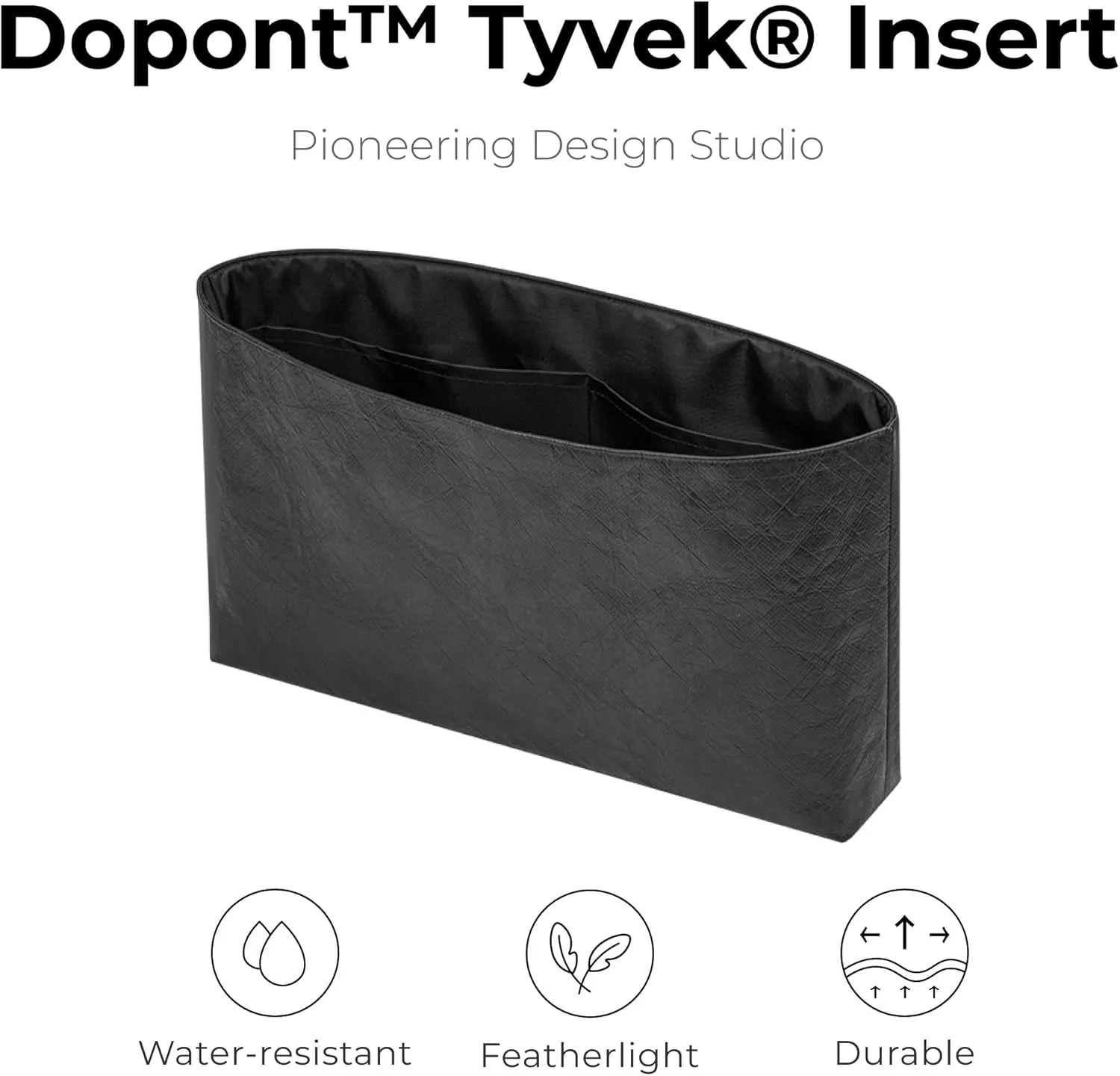 Handbag Organizer Insert for CHANEL 22 Small Handbag, Custom Fit Inside Premium Matte Black Lightweight WaterResistant Purse Insert