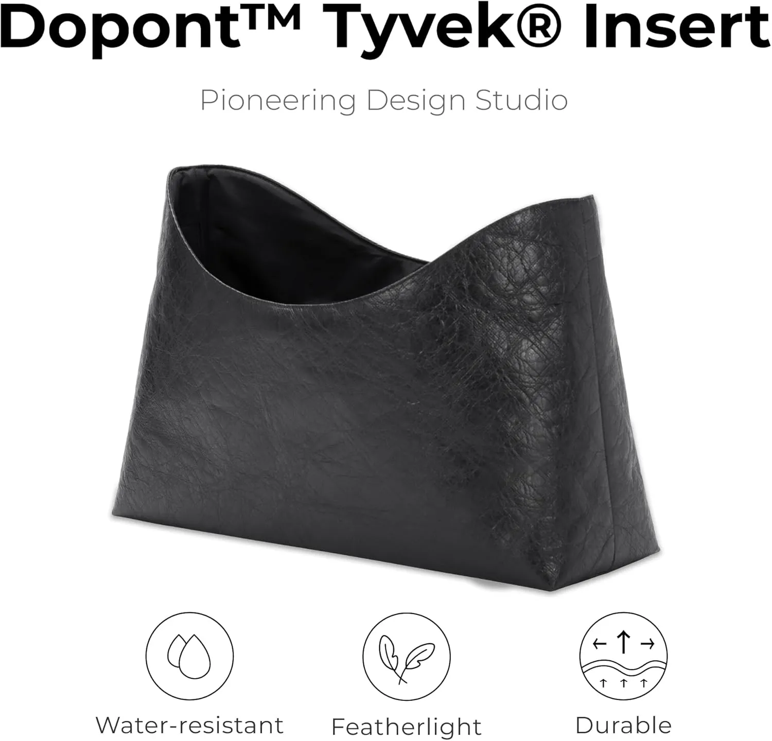 Handbag Organizer Insert for LV CarryAll Dark Vibe MM, Custom Fit Inside Premium Matte Black Lightweight Purse Insert with Cup Holder Accessories