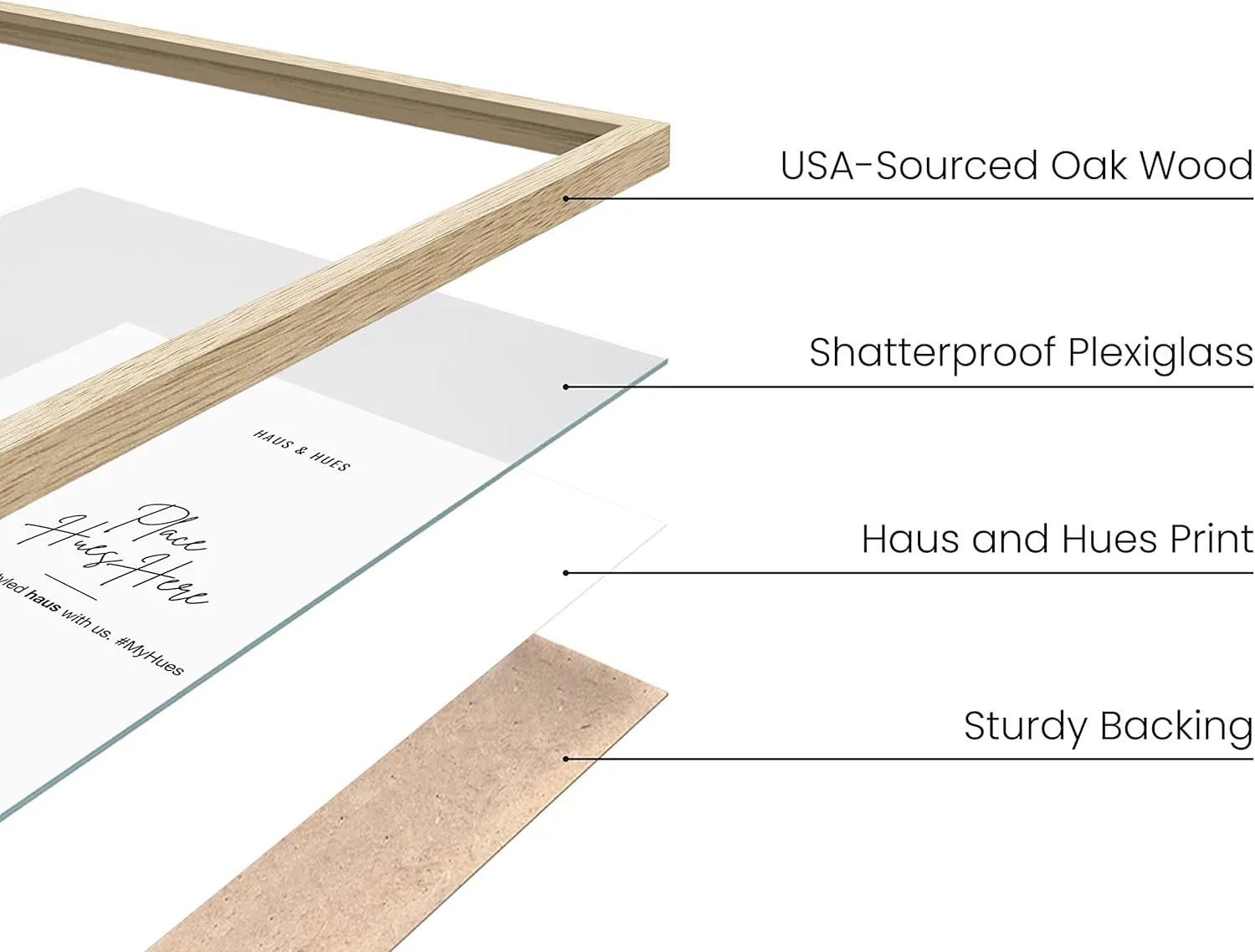 HAUS AND HUES 8x10 Frames Set of 6, Wood Picture Frames 8x10, 8x10 Picture Frame Set of 6, Wooden Picture Frames 8x10, 8x10 Picture Frame Set, 8x10 Frames, 8x10 Picture Frame Pack, 8x10 Poster Frame