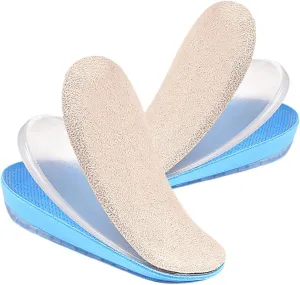Heightening Rear Pad Layer Gel Heel Cushion Adjustable Shoe Insole for Men Women Walking Boot
