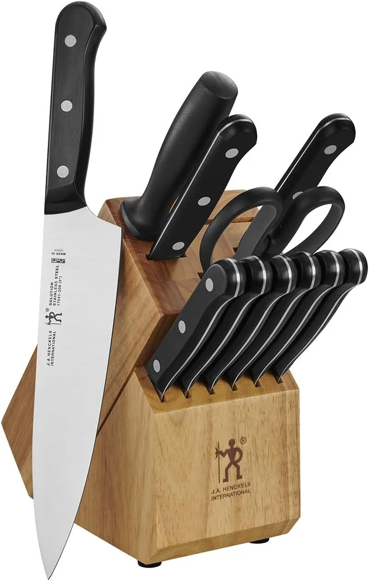 Henckels Solution 12-pc Knife Block Set - Natural