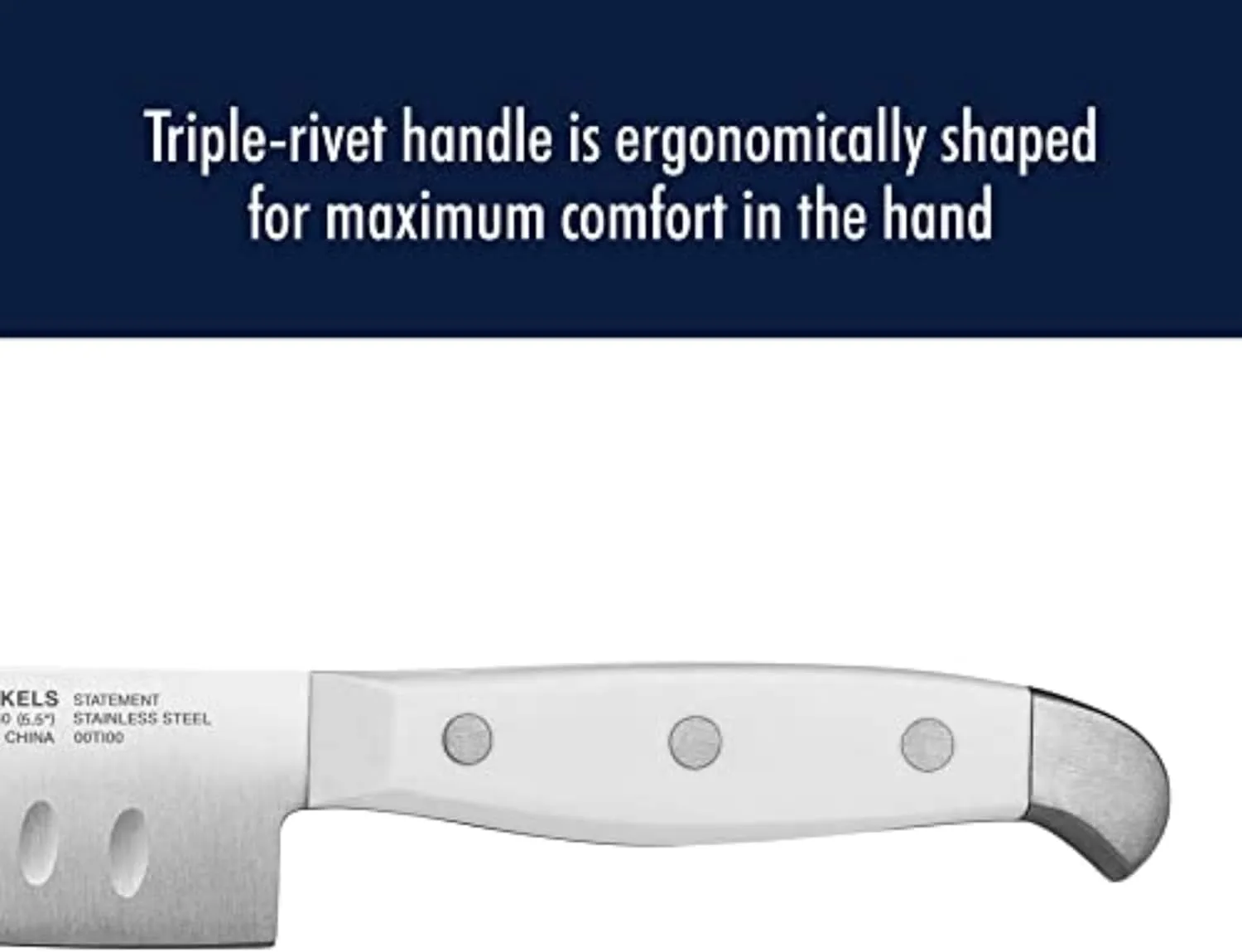 HENCKELS Statement Razor-Sharp 15-Piece White Handle Knife Set with Block, German Engineered Knife Informed by over 100 Years of Mastery