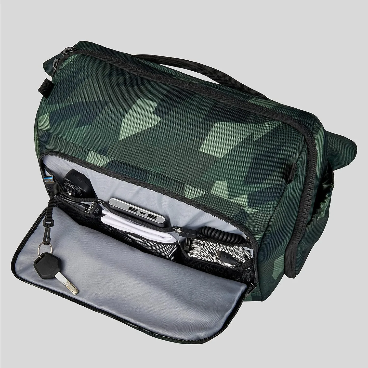 HEX Ranger DSLR XL Camera Sling – with Adjustable Carry Straps, Ample Interior Dividers, Water-Resistant Fabric, YKK Premium Zippers & More - Camo
