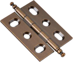 Hickory Hardware P8290-15R-10B Mortise Hinge Collection Flush/Full Inset for Face Frame Cabinets - Easy Installation, Free Swinging Self-Closing Hinge - Wellington Bronze Finish - Pack of 10 Pairs