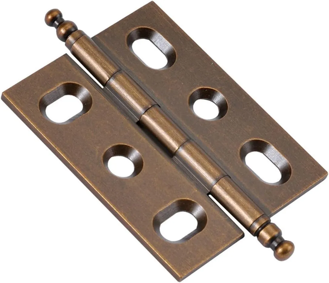 Hickory Hardware P8290-15R-10B Mortise Hinge Collection Flush/Full Inset for Face Frame Cabinets - Easy Installation, Free Swinging Self-Closing Hinge - Wellington Bronze Finish - Pack of 10 Pairs