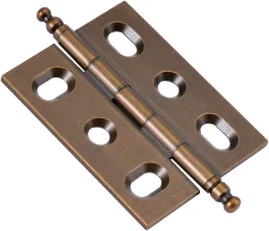 Hickory Hardware P8290-15R Mortise Hinge Collection Flush/Full Inset for Face Frame Cabinets - Easy Installation, Free Swinging Self-Closing Hinge - Wellington Bronze Finish - Pack of 1 Pair