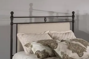 Hillsdale Furniture Ashley Headboard, Queen, Rustic Brown and Linen Stone