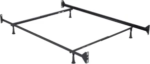 Hillsdale Twin/Full Metal Bed Frame, White