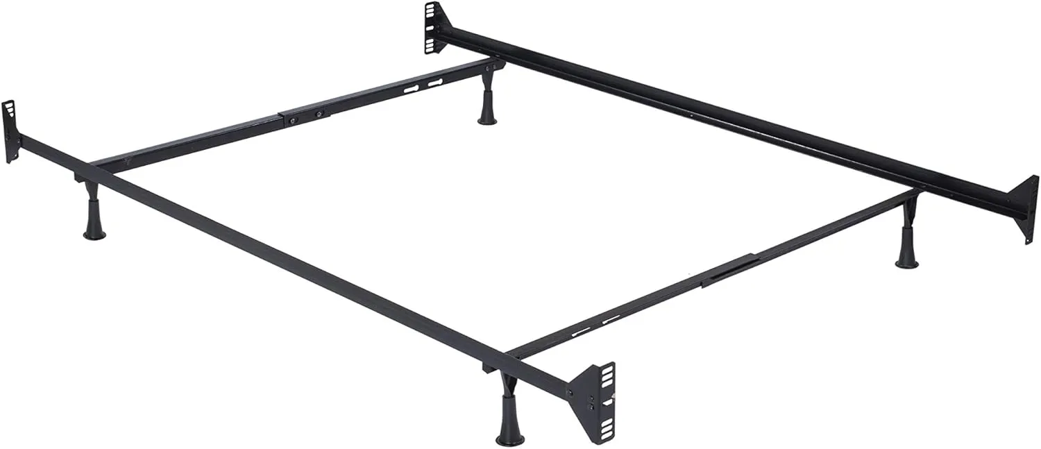Hillsdale Twin/Full Metal Bed Frame, White