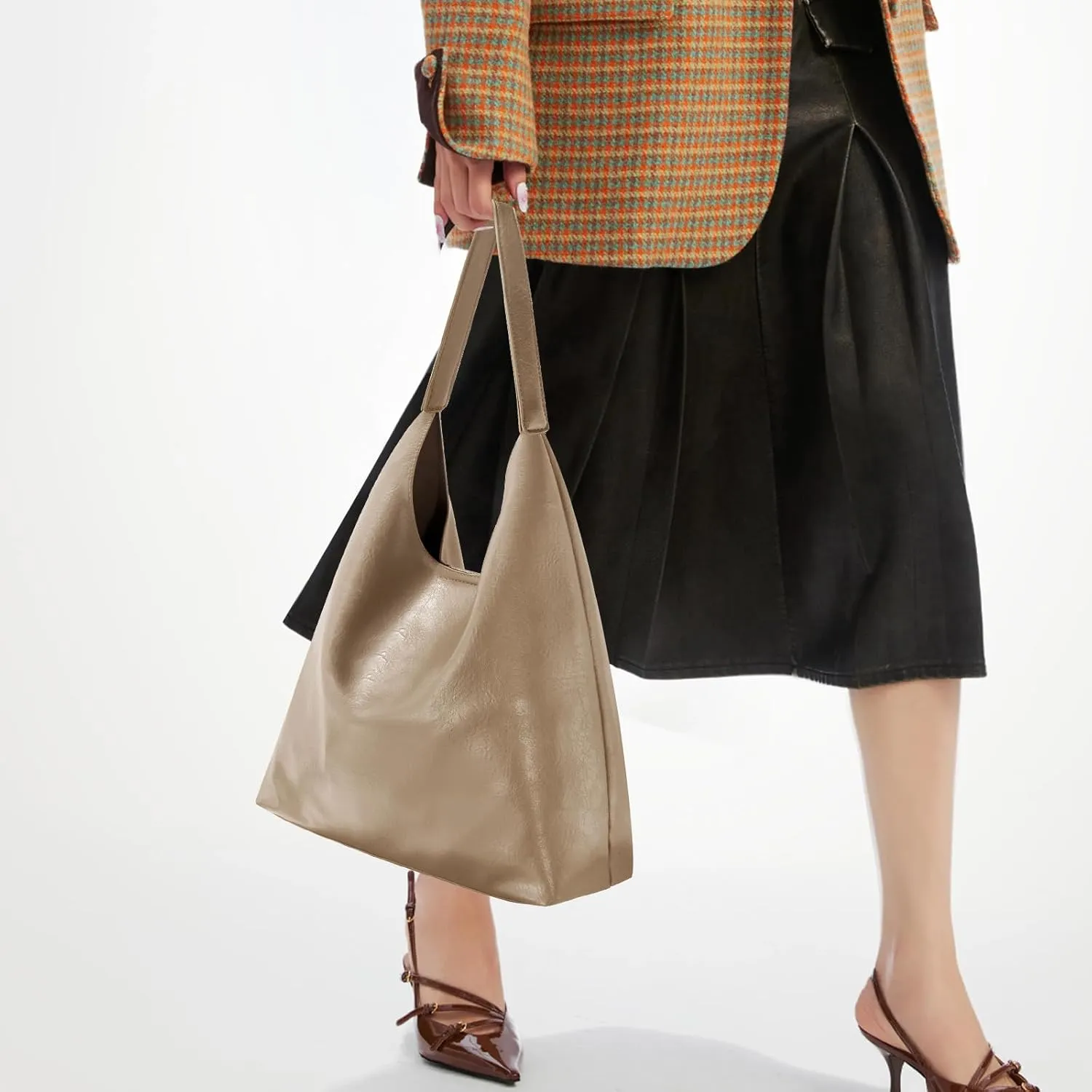 Hobo Tote Bag for Women Slouchy Bags with Small Purse, Designer Handbags for Women Large Capacity Shoulder Bag
