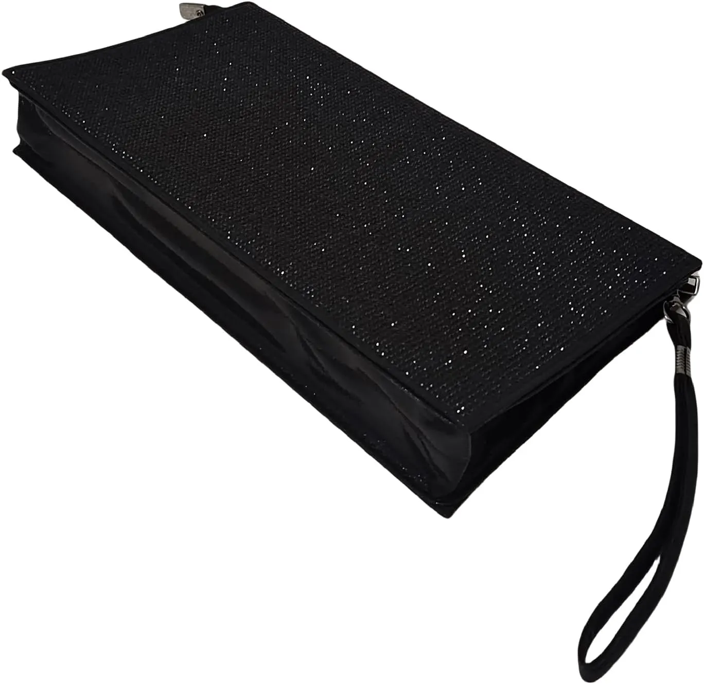 HUANG ZHUANG Large Wristlet Handbag for Women Evening Bags Envelope Clutches Purses with Rhinestones Party Prom Handbag